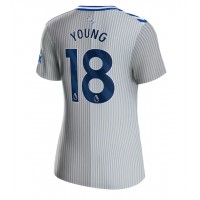 Everton Ashley Young #18 Tretí Ženy futbalový dres 2023-24 Krátky Rukáv